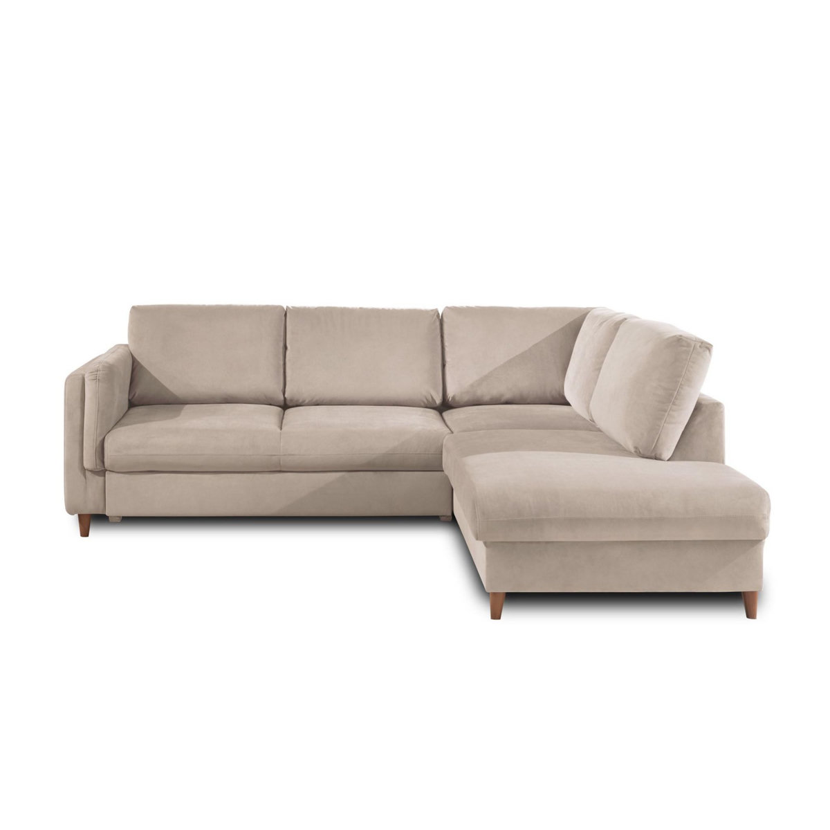 LISA DESIGN Brooke - canapé d'angle droit - convertible - 5 places - en velours