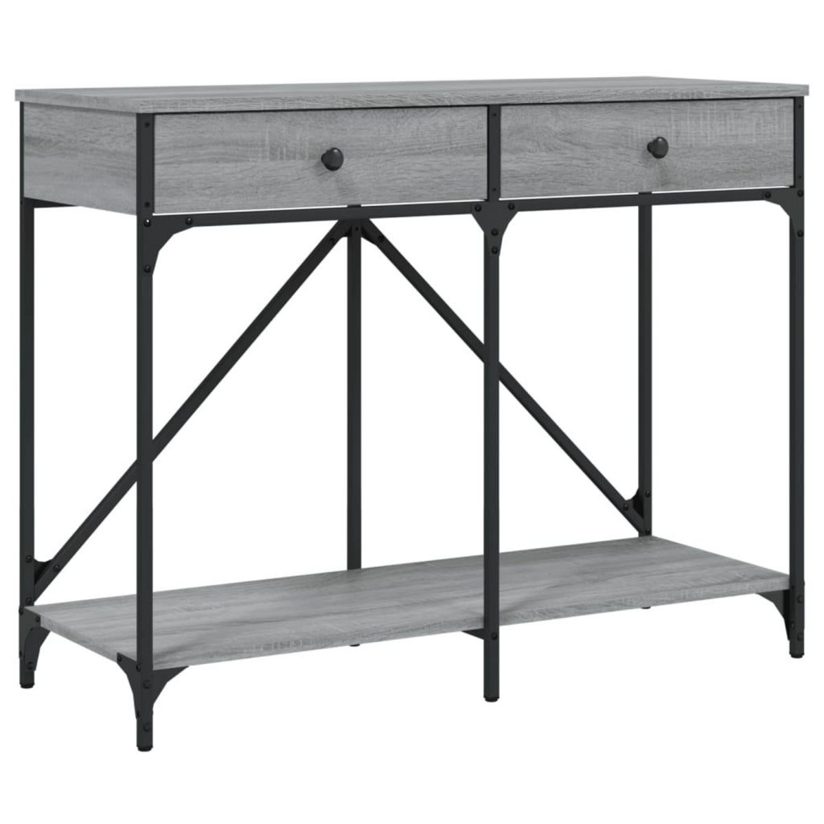 VIDAXL Table console sonoma gris 100x39x78,5 cm bois d'ingenierie
