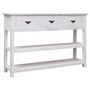Voir la diapositive 1 : VIDAXL Buffet Antique Blanc 115x30x76 cm Bois