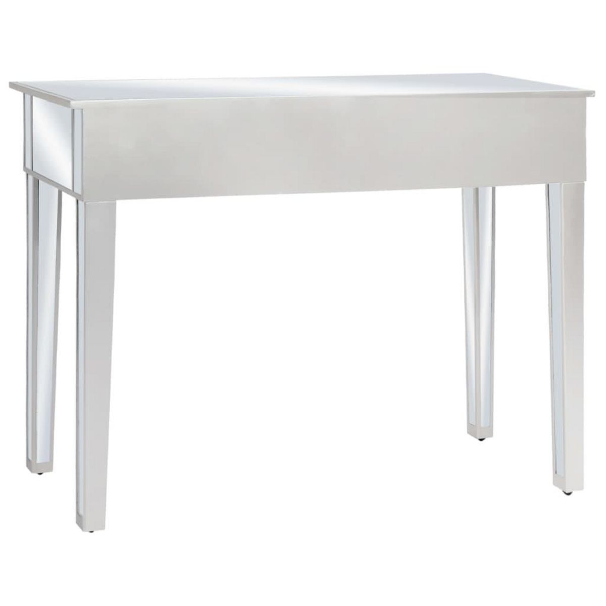 VIDAXL Table console miroir MDF et verre 106,5 x 38 x 76,5 cm