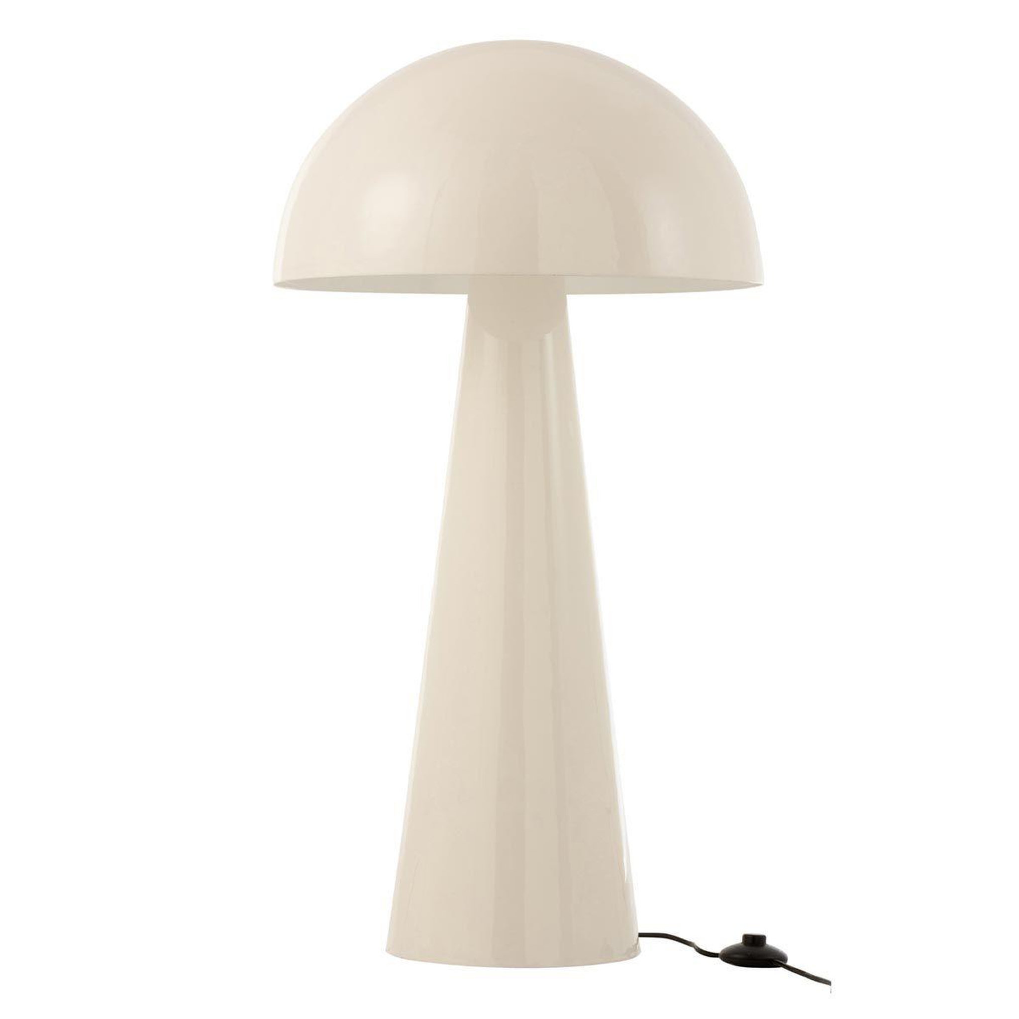 J-LINE Lampadaire  Champignon Brillant  99cm Blanc
