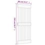 Voir la diapositive 6 : VIDAXL Porte coulissante et kit de quincaillerie 80x210 cm pin massif