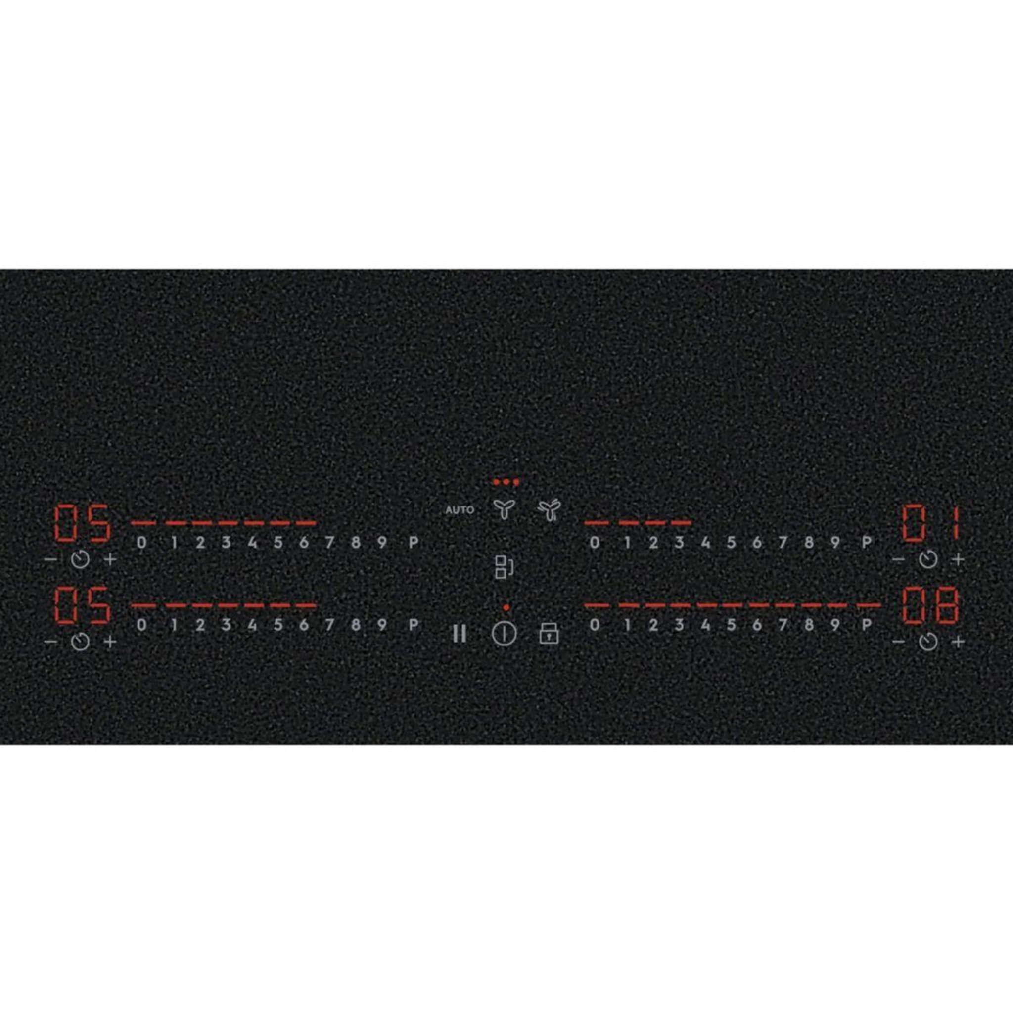 Voir la diapositive 2 : ELECTROLUX Plaque induction aspirante kcc83443cz saphirmatt- hotte intégrée mat
