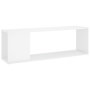 Voir la diapositive 2 : VIDAXL Meuble TV Blanc brillant 100x24x32 cm Bois d'ingenierie