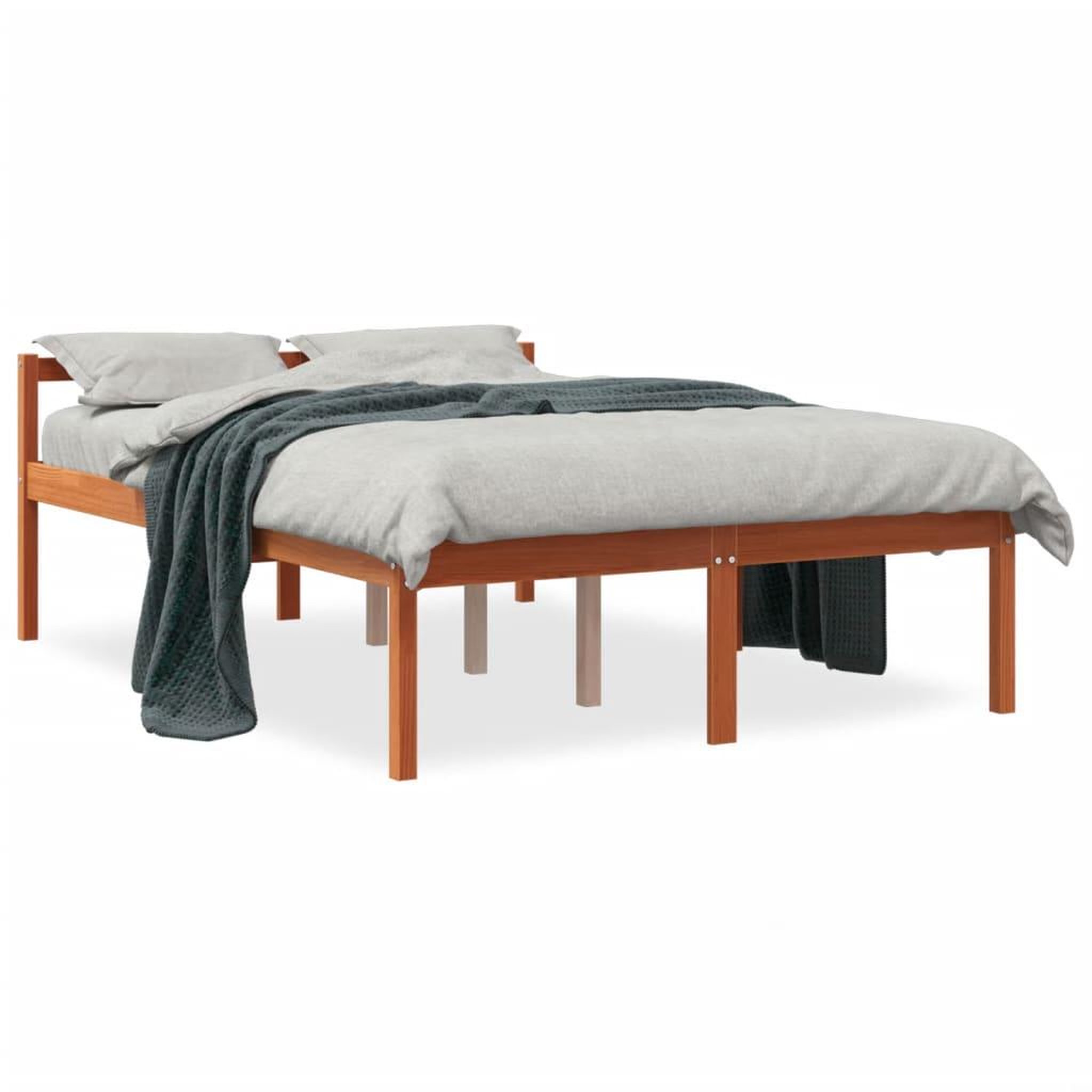 Voir la diapositive 2 : VIDAXL Lit pour personne agee sans matelas 120x190 cm bois pin massif