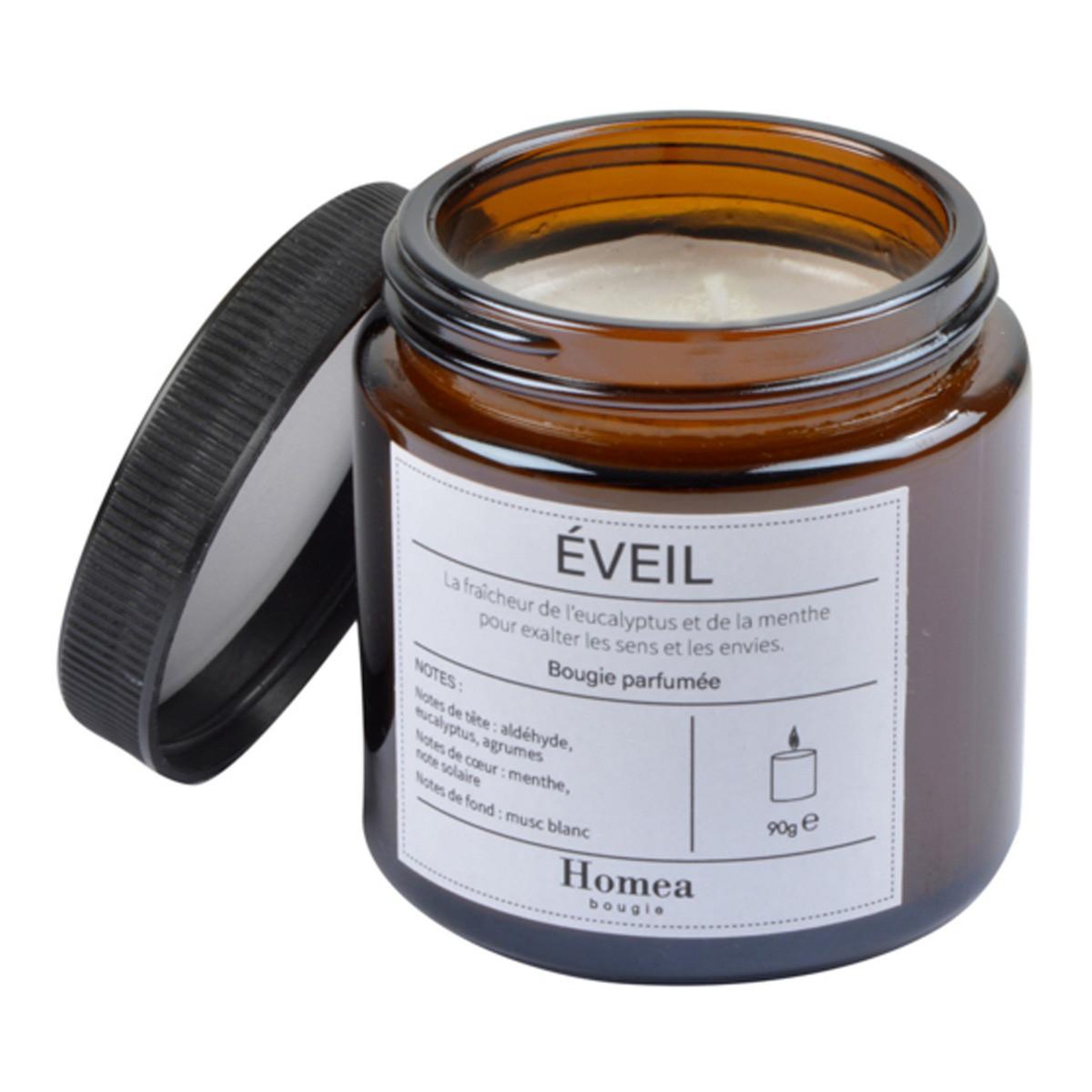 HOMEA Bougie verrine parfumée  apothicaire  90g éveil