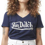Voir la diapositive 1 : VON DUTCH T-shirt Marine Femme Von Dutch Slub
