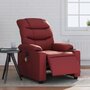 Voir la diapositive 1 : VIDAXL Fauteuil de massage inclinable électrique rouge bordeaux
