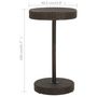 Voir la diapositive 5 : VIDAXL Table de jardin Marron 60,5x106 cm Resine tressee