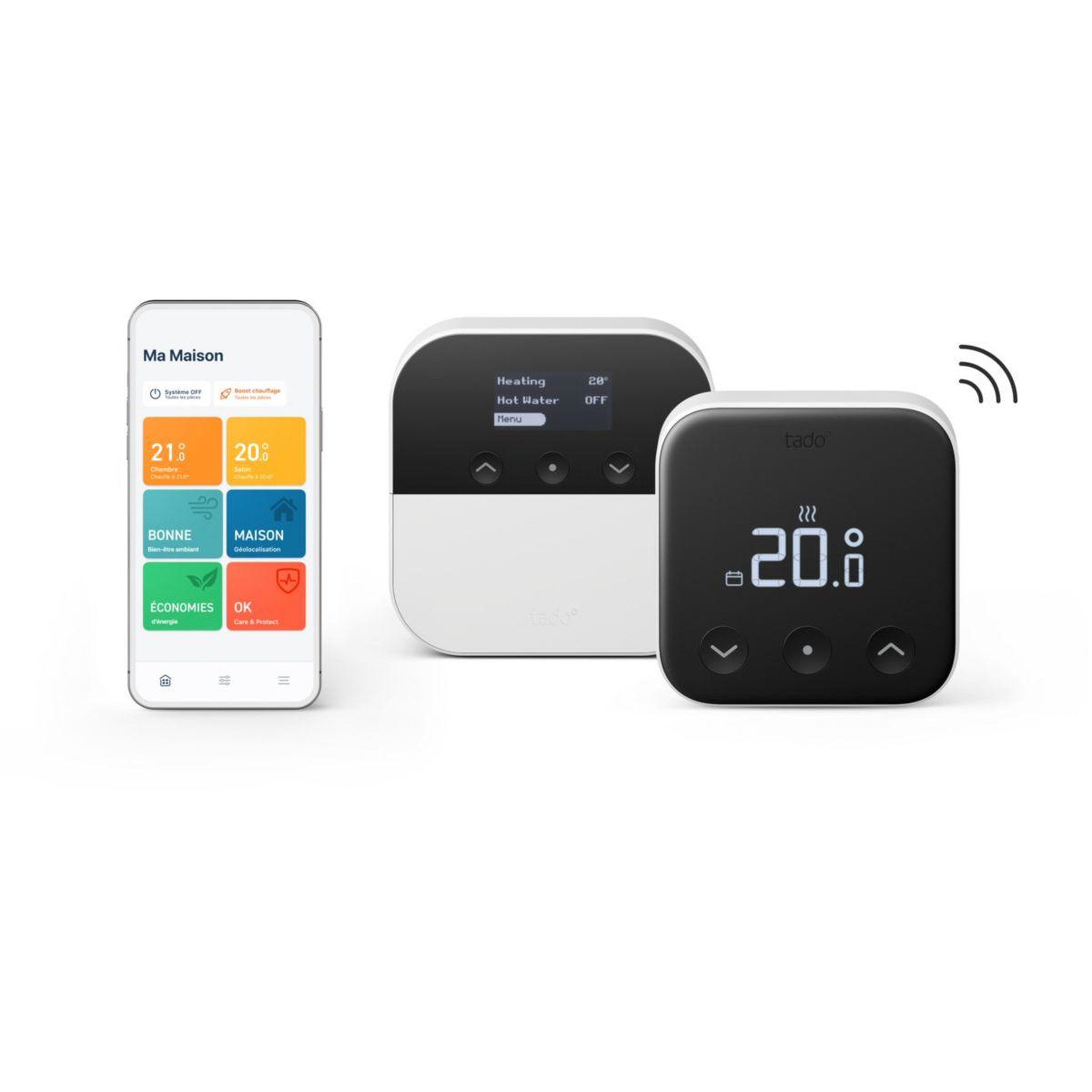 Tado Thermostat connecté Kit X sans fil et optimiseur de PAC