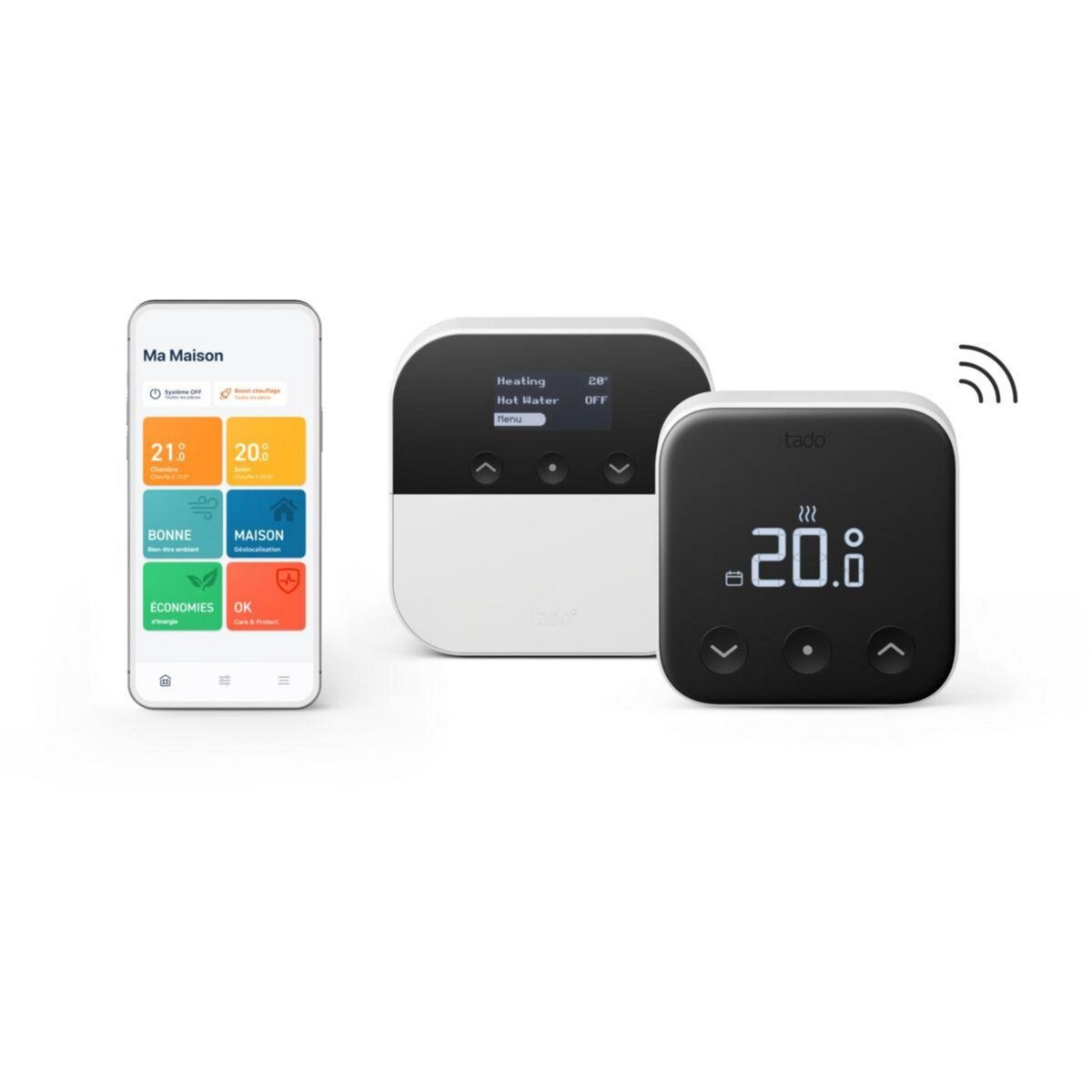 Tado Thermostat connecté Kit X sans fil et optimiseur de PAC