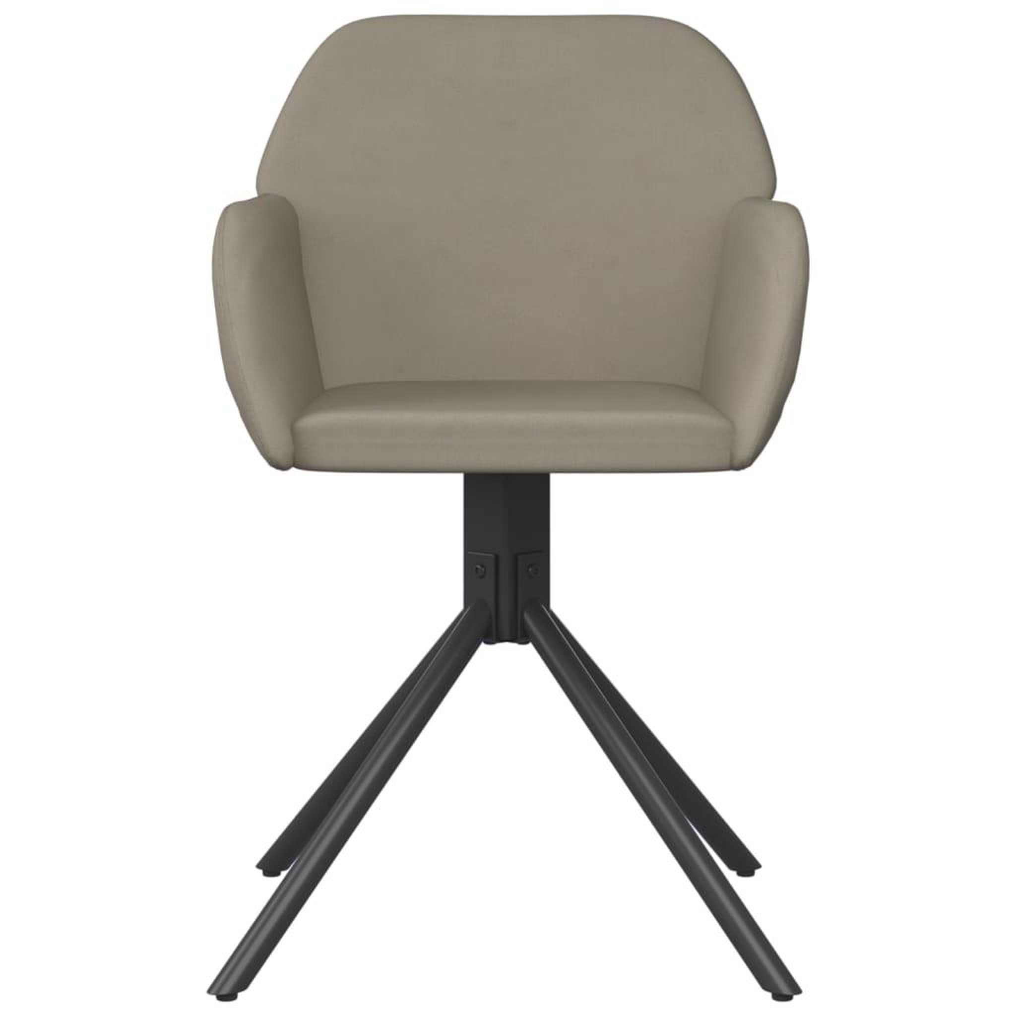 Voir la diapositive 4 : VIDAXL Chaises pivotantes a manger lot de 2 Gris clair Velours