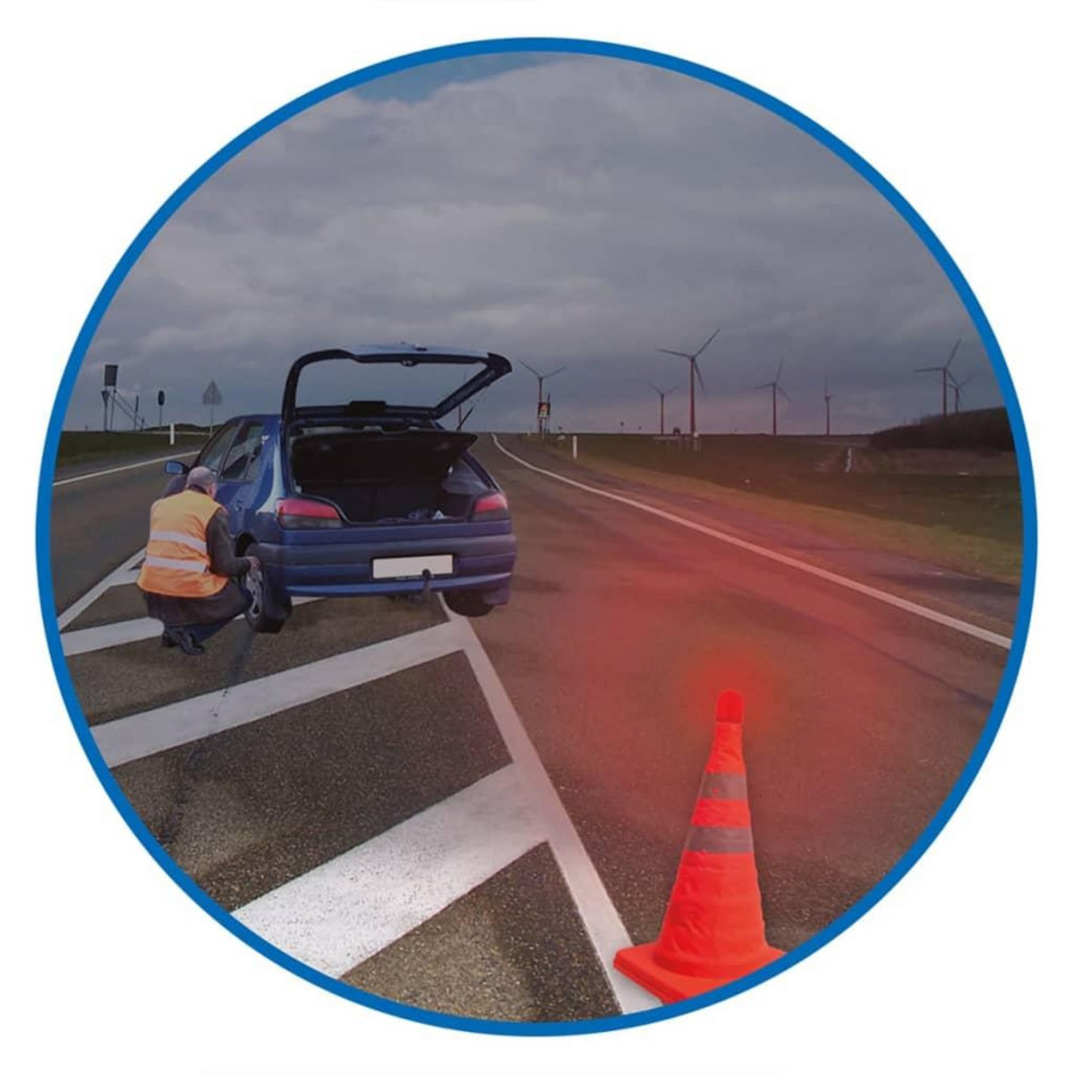 PROPLUS ProPlus Cone de signalisation pliable avec LEDs 540319