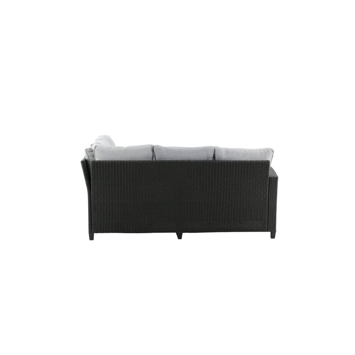 Paris Prix Salon d'Angle de Jardin  Brentwood  230cm Noir