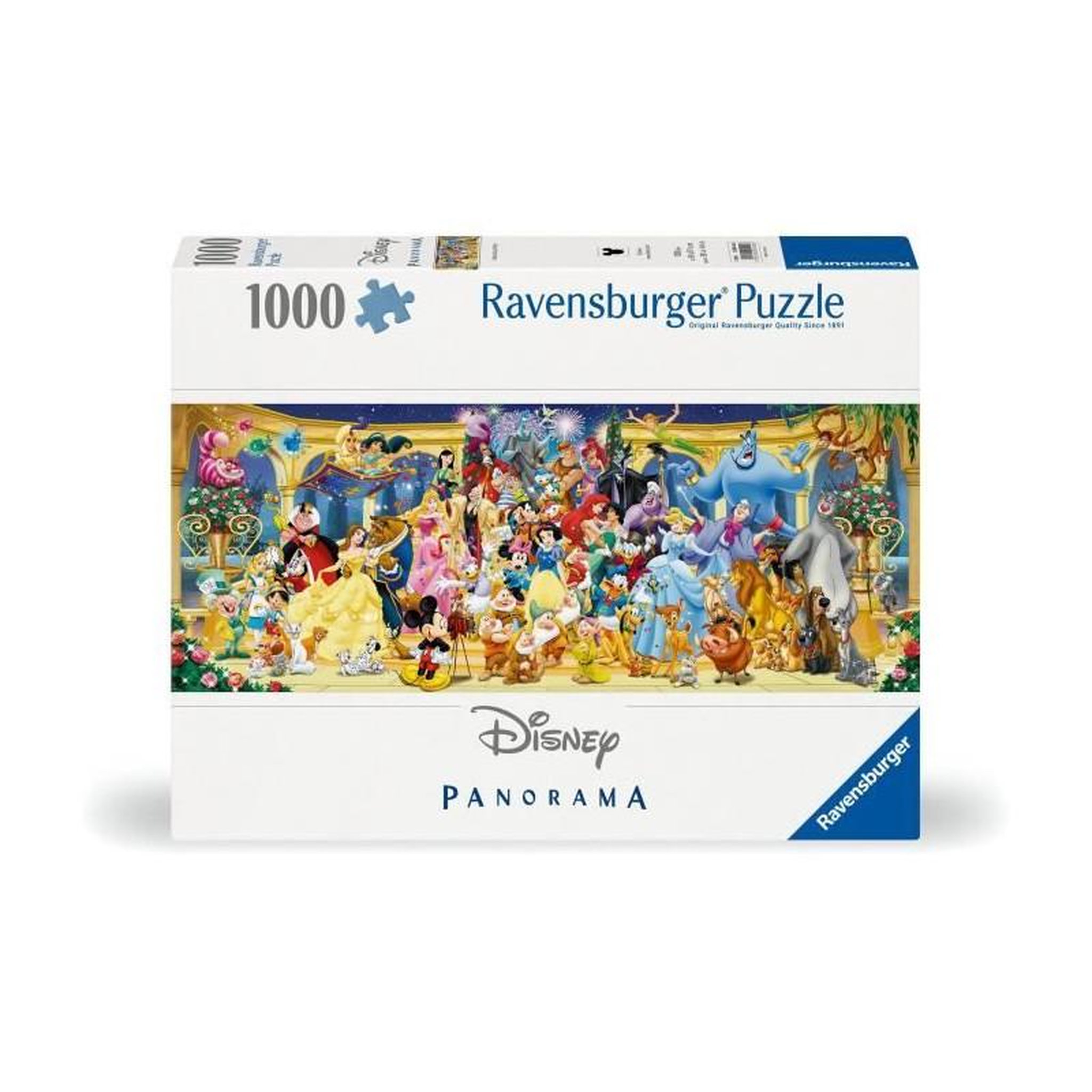Voir la diapositive 2 : RAVENSBURGER Puzzle 1000 pièces Panorama Photo de groupe Disney – Ravensburger – Dès 14 ans – Adulte & Enfant