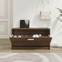 Voir la diapositive 3 : VIDAXL Banc à chaussures Chêne marron 80x24x45 cm Bois d ingénierie