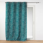 Douceur d'Intérieur Rideau à œillets 140x260 Sakura émeraude