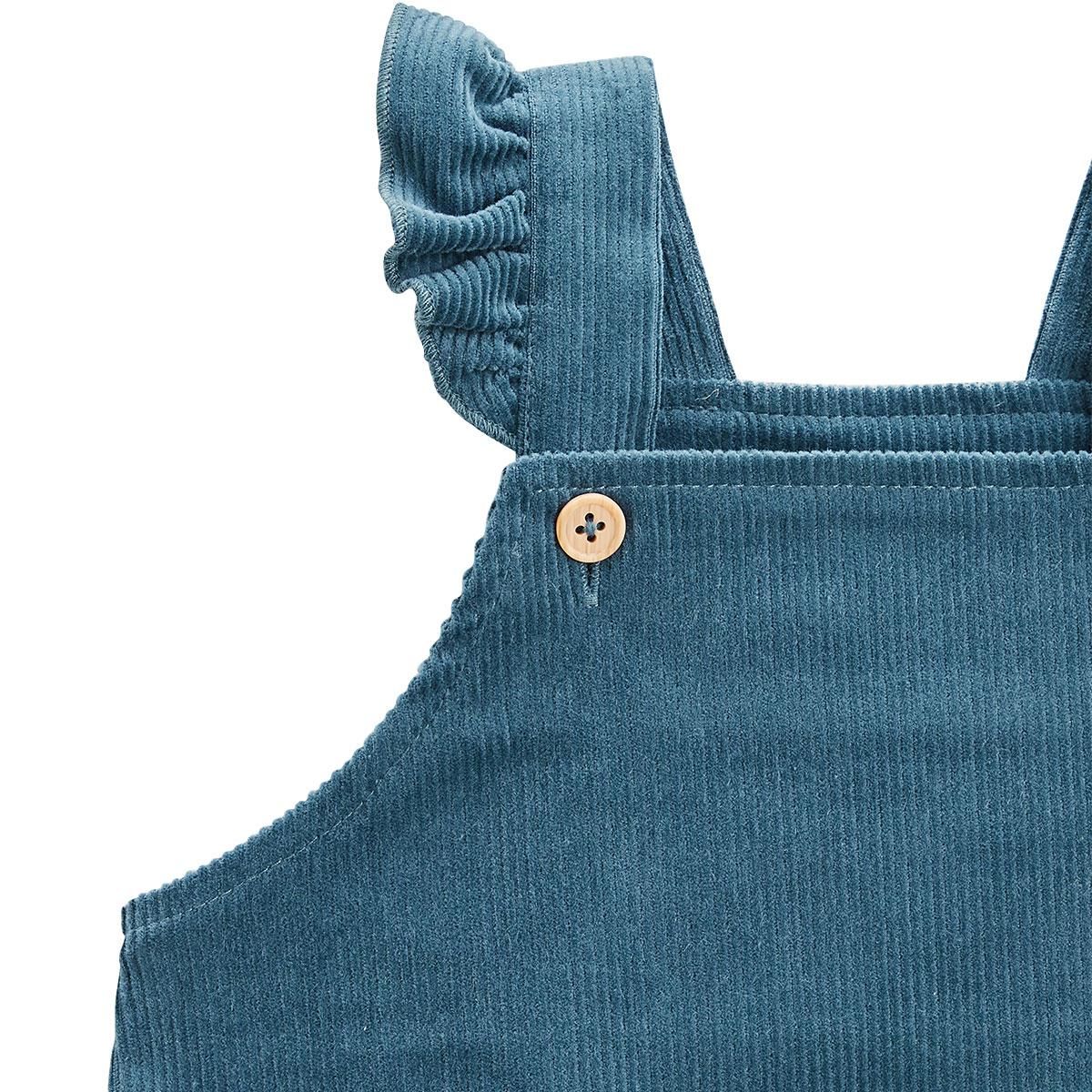 Petit Béguin Robe bébé en velours côtelé Népal