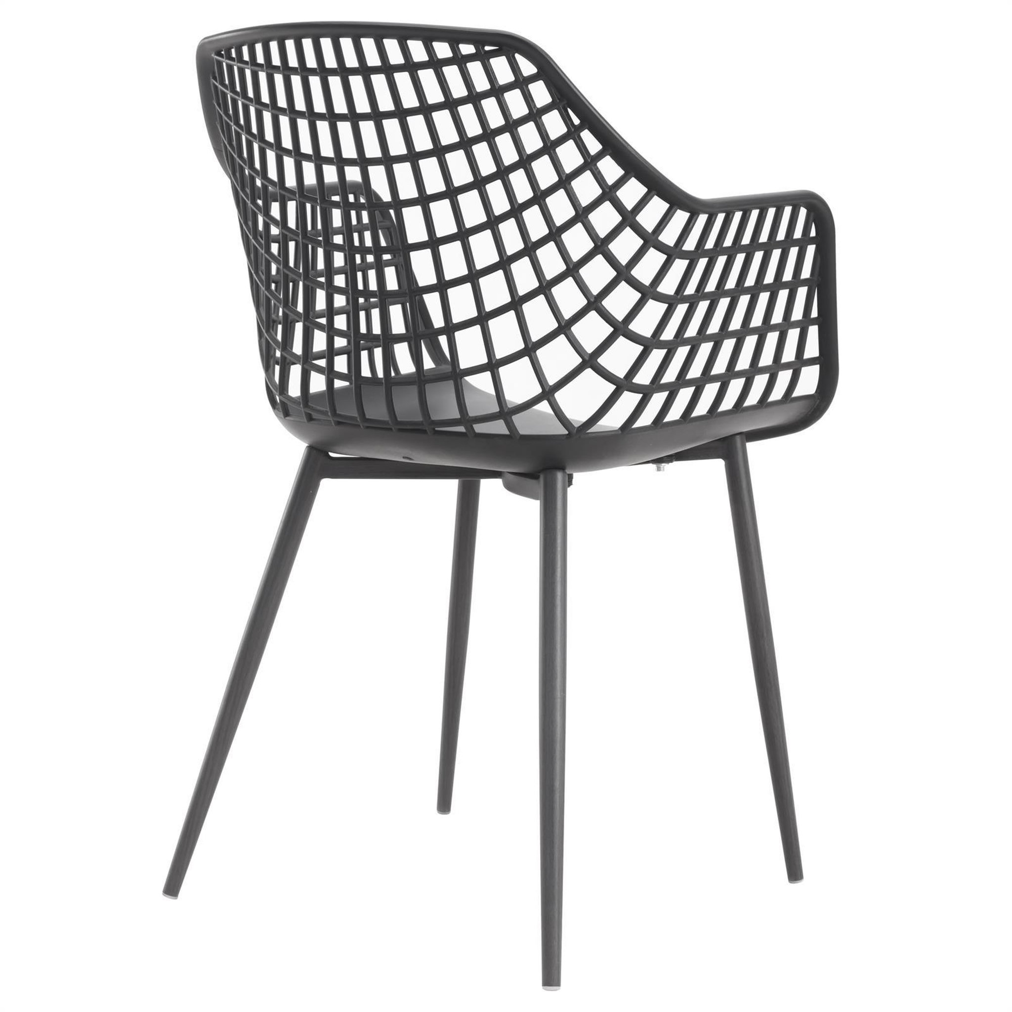 Voir la diapositive 2 : IDIMEX Lot de 4 chaises LUCIA, en plastique