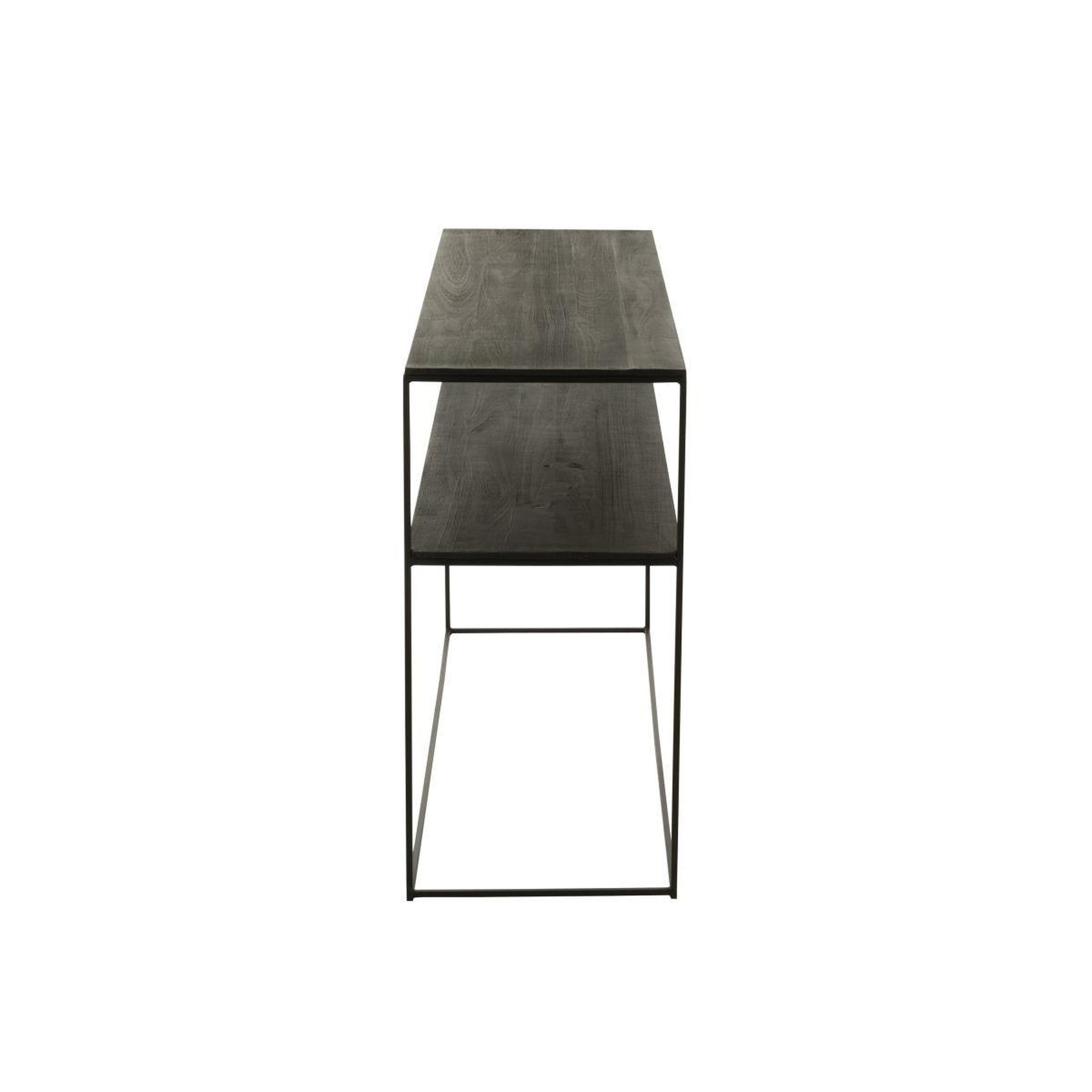 Voir la diapositive 3 : J-LINE Console Design en Bois  Lucille  140cm Noir