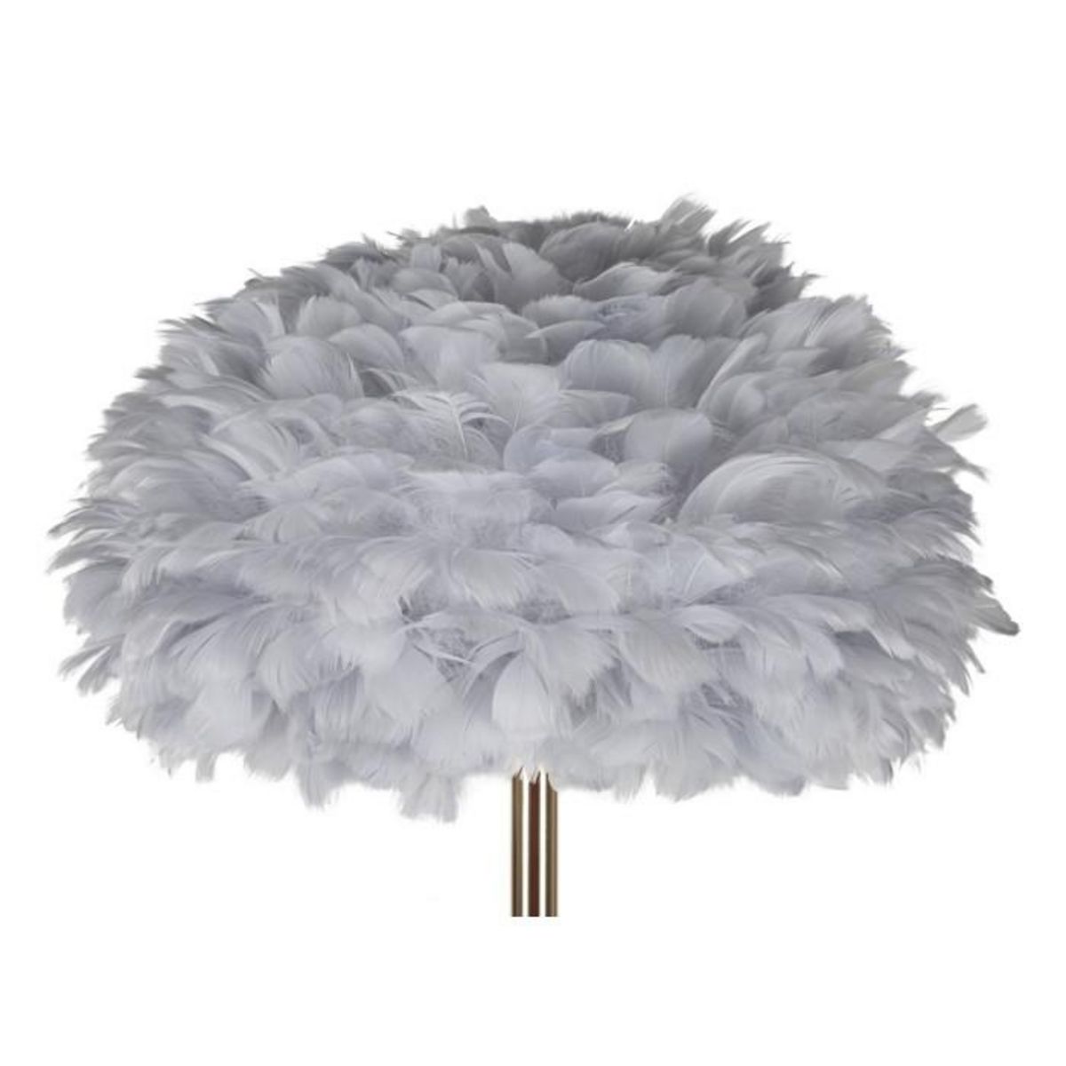 Paris Prix Lampadaire Imitation Plume  Slim  170cm Or & Gris