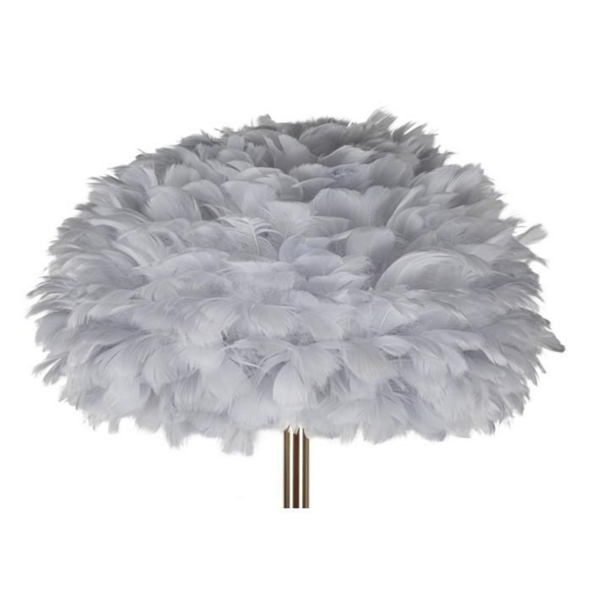 Paris Prix Lampadaire Imitation Plume  Slim  170cm Or & Gris