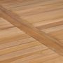 Voir la diapositive 4 : VIDAXL Table de jardin 80x80x77 cm Bois de teck solide