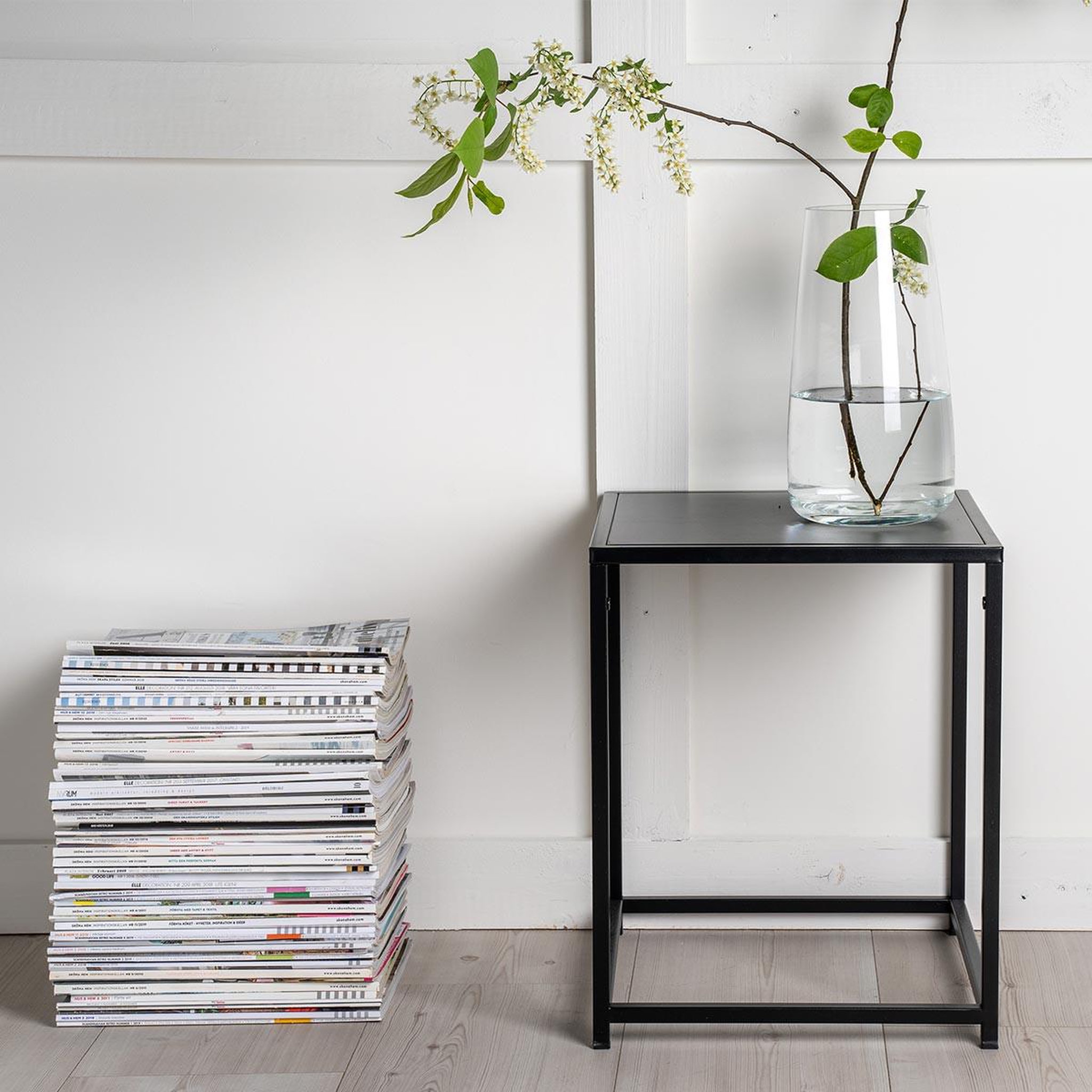 Voir la diapositive 5 : Paris Prix Table d'appoint en métal  staal  45cm noir