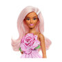Voir la diapositive 4 : BARBIE Barbie - Poupée Barbie Fashionistas Robe Sans Bretelle Rose avec accessoires - Barbie - HYT94