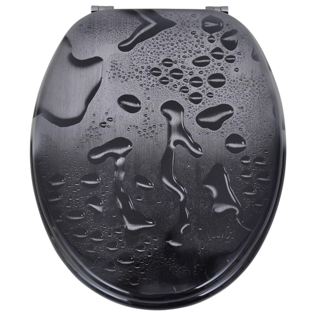 VIDAXL Abatant de WC avec couvercle design goutte d'eau