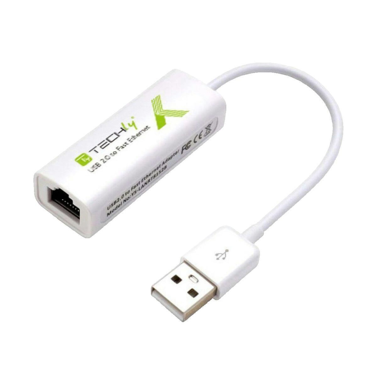 TECHLY Adaptateur USB vers Ethernet Techly blanc