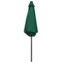 Voir la diapositive 4 : VIDAXL Parasol de jardin avec lumieres LED et mat en aluminium vert