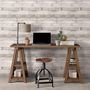 Voir la diapositive 1 : Noordwand Noordwand Papier peint Homestyle Wood Blanc casse et gris