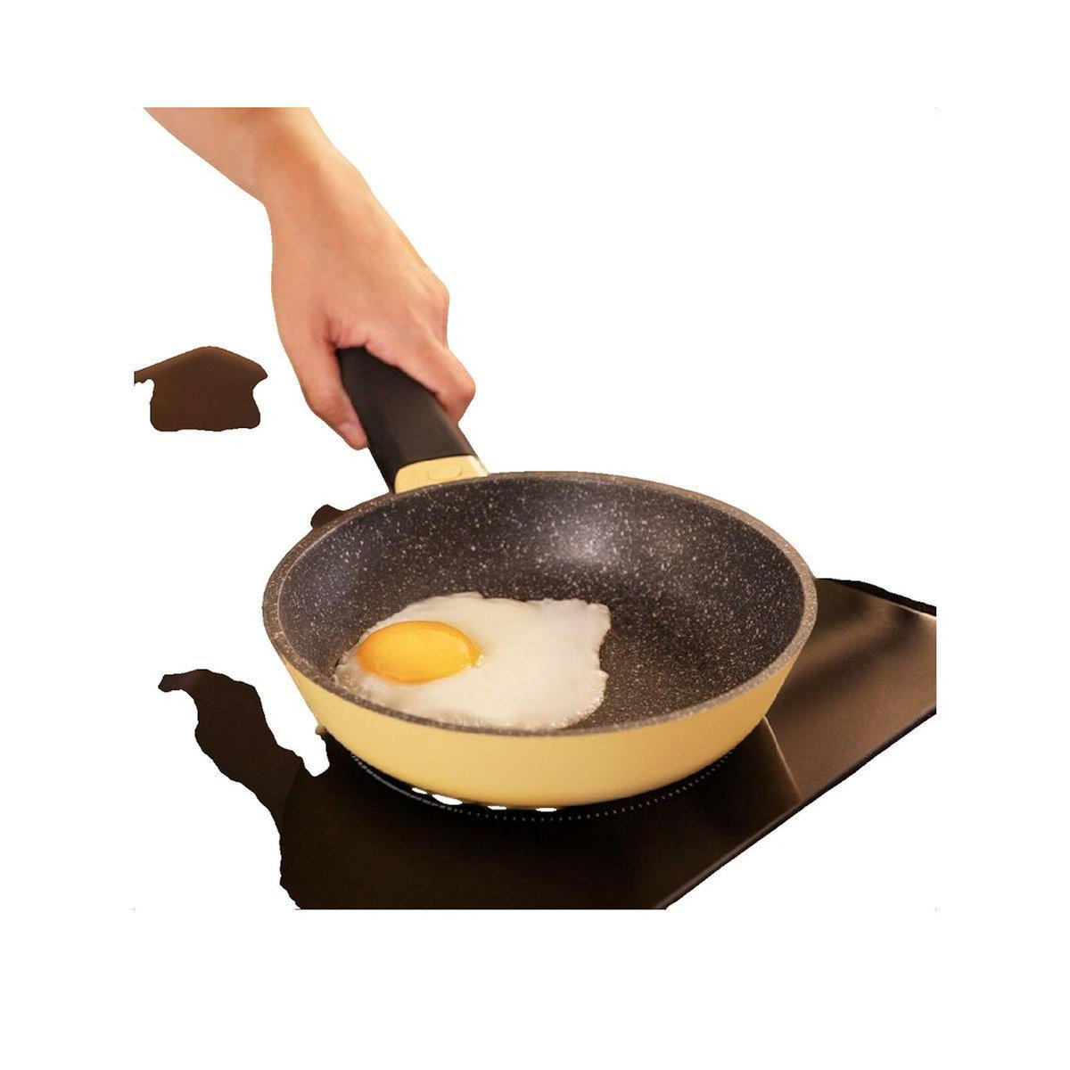 CECOTEC Ensemble de poêles cecotec Jaune 20, 24 et 28 cm