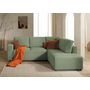 Voir la diapositive 1 : LISA DESIGN Livy - canapé d'angle convertible - avec coffre - en velours côtelé - 5 places - droit