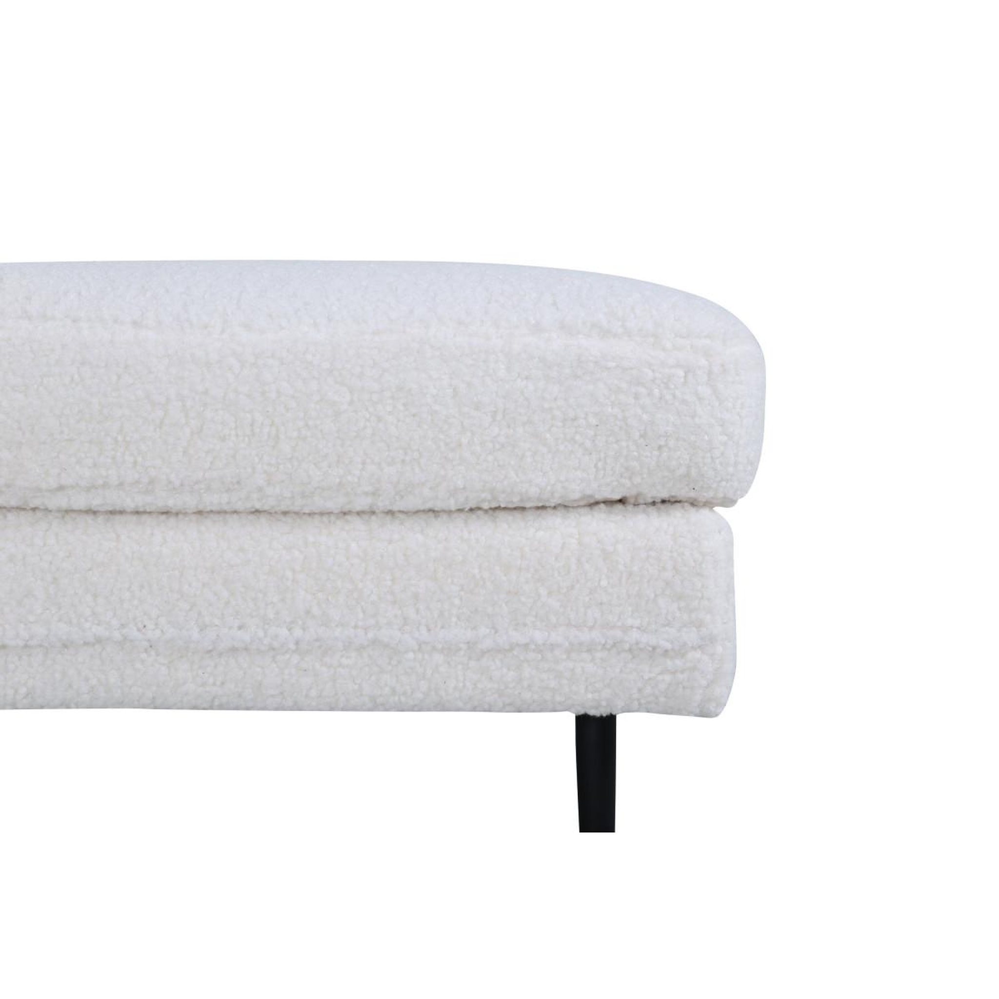 Voir la diapositive 5 : Paris Prix Pouf design bouclette  boom  90cm blanc