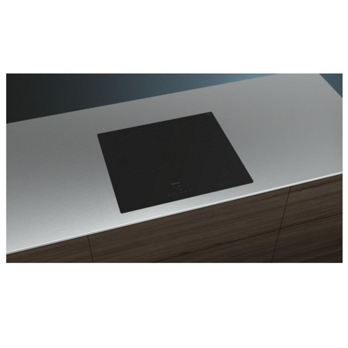 Siemens Table de cuisson vitrocéramique 60cm 3 feux 5700w noir - ET61RBKB8E