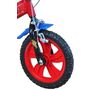 Voir la diapositive 3 : Marvel Vélo 12''  Garçon Licence  Spiderman  pour enfant de 85/100 cm avec stabilisateurs à molettes - 2 freins - Plaque décorative avant - Porte bidon et roues à bâtons
