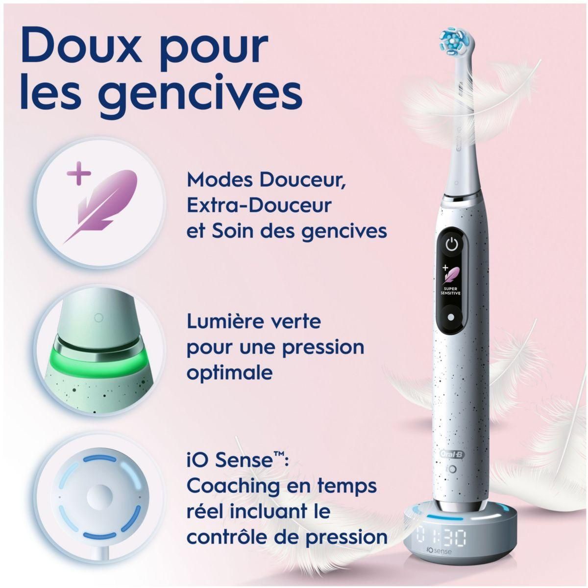 ORAL B Brosse à dents électrique IO 10 Blanche edition cadeau