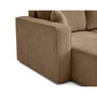 Voir la diapositive 6 : BEST MOBILIER Topaze - canapé d'angle réversible - 4 places - convertible avec coffre - en velours côtelé plat