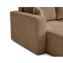 Voir la diapositive 6 : BEST MOBILIER Topaze - canapé d'angle réversible - 4 places - convertible avec coffre - en velours côtelé plat