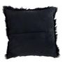 Voir la diapositive 2 : Paris Prix Coussin Déco  Peau de Chèvre  40x40cm Noir