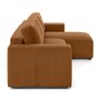 Voir la diapositive 6 : LISA DESIGN Livy - canapé d'angle réversible 4 places convertible avec coffre en velours côtelé grosses côtes