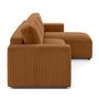 Voir la diapositive 6 : LISA DESIGN Livy - canapé d'angle réversible 4 places convertible avec coffre en velours côtelé grosses côtes