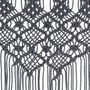 Voir la diapositive 4 : VIDAXL Rideau en macrame Anthracite 140x240 cm Coton