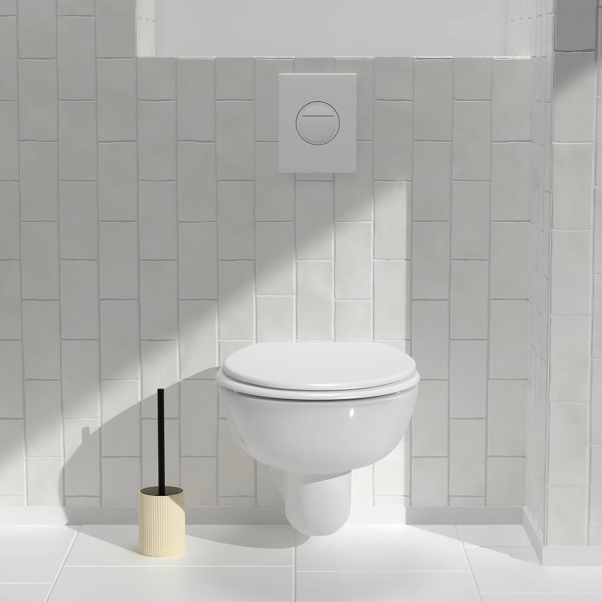 Voir la diapositive 3 : FIVE Brosse wc design  abraham  39cm beige