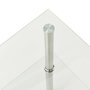 Voir la diapositive 4 : VIDAXL Table d'appoint 2 niveaux Transparent 38x38x50 cm Verre trempe