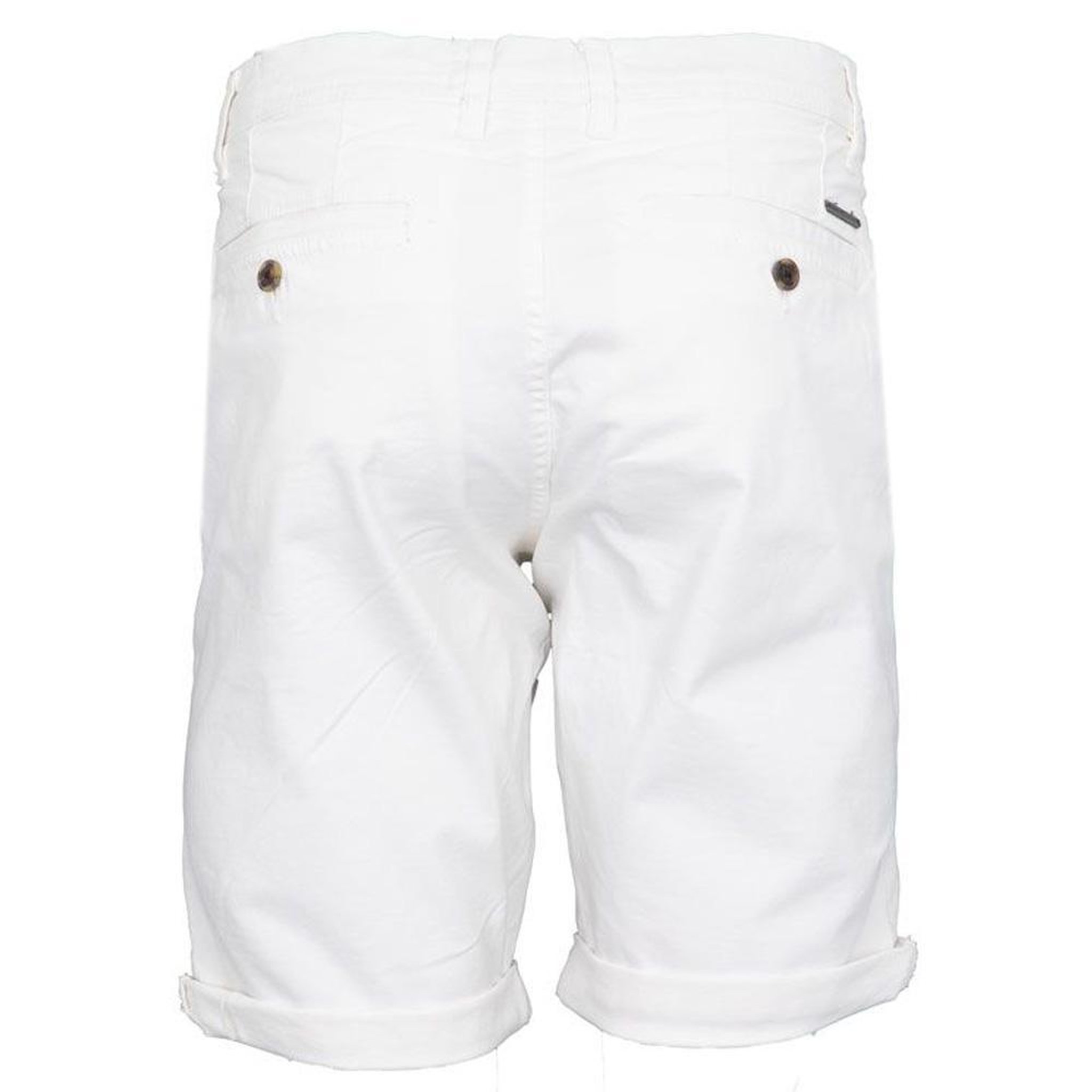 Voir la diapositive 2 : PANAME BROTHERS Short Blanc Homme Paname Brothers Bermuda Chino