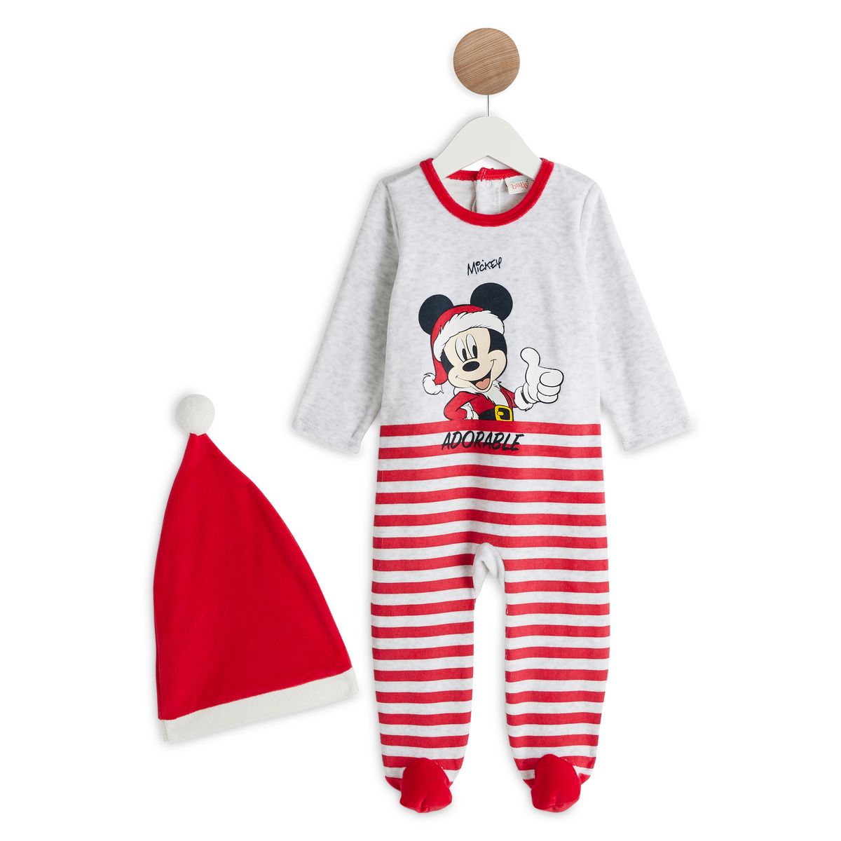 INEXTENSO Dors bien velours noël bébé garçon