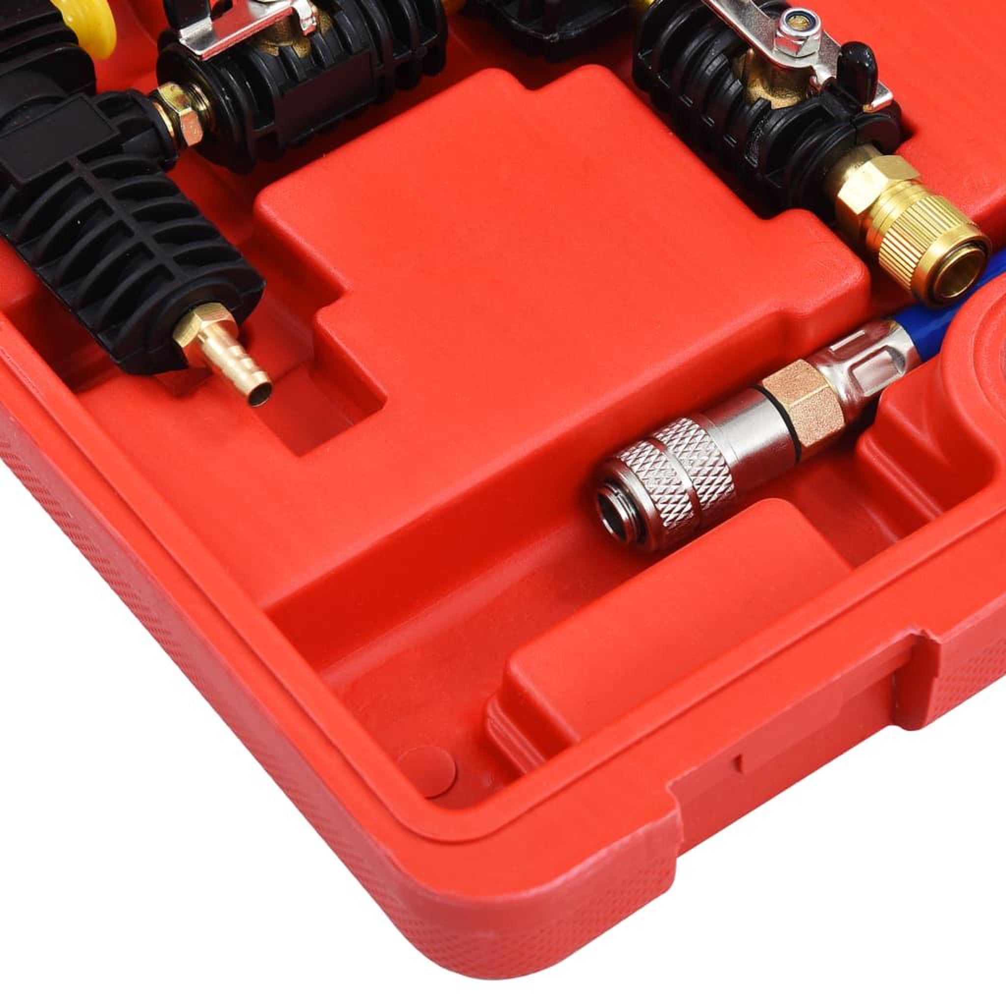 Voir la diapositive 5 : VIDAXL Kit de vidange et de remplissage de systeme de refroidissement
